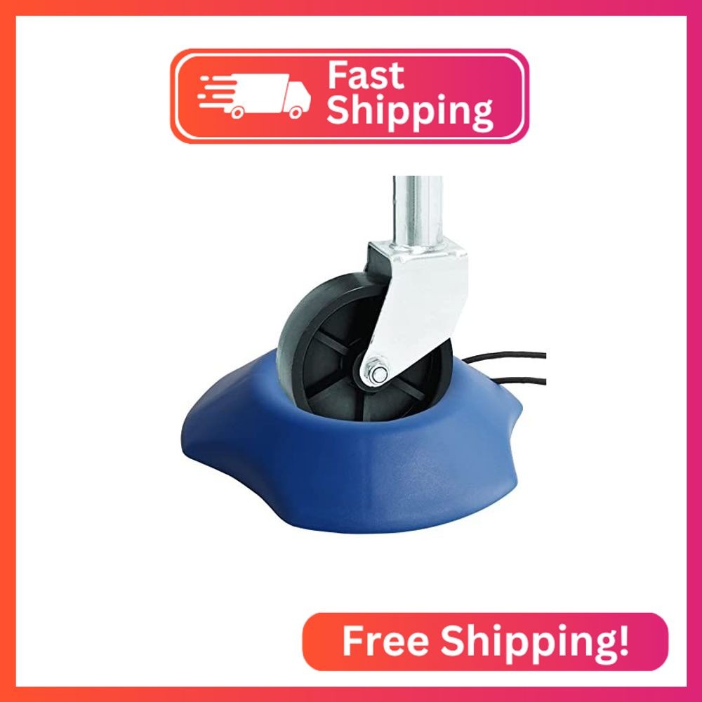PLUSUTV Visible Blue Trailer Stopper Tongue Jack Wheel Dock Chock Stabilizer Pre