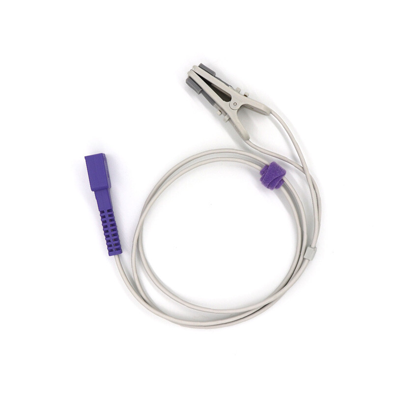 Compatible For SpO2 Sensor Ear Clip SpO2 Sensor 1M 9 pins,For Oximeter
