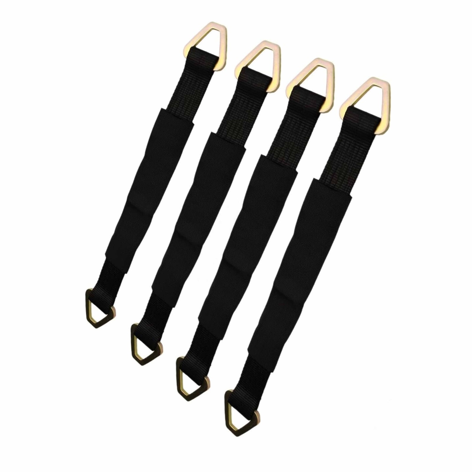 4Pack Black 24" Axle Strap – Tow Truck, Race Car Hauler, ATV Wheel Tie Down