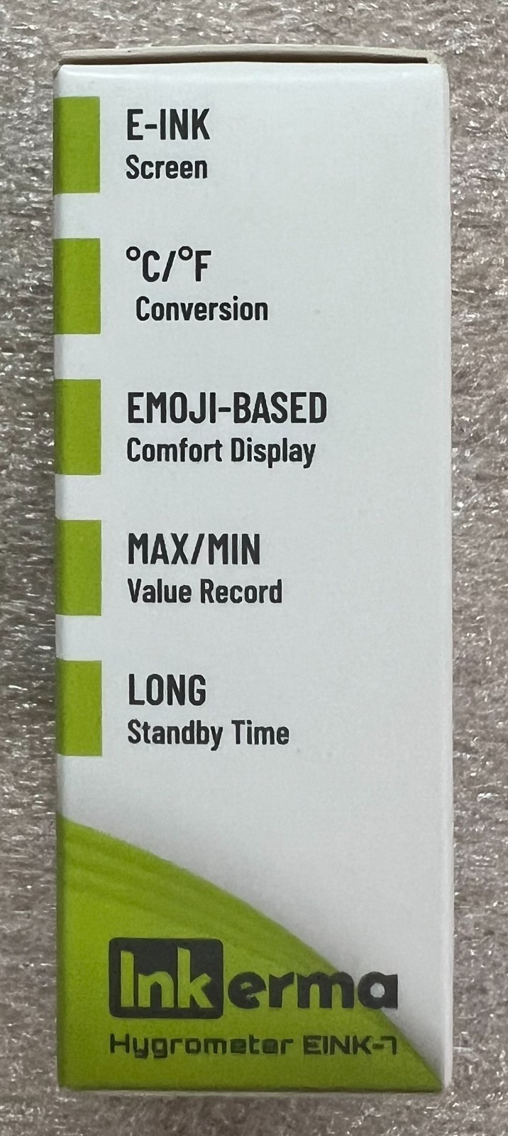 Inkerma EINK-7 Digital Hygrometer Thermometer E-Ink Display Temp & Humidity
