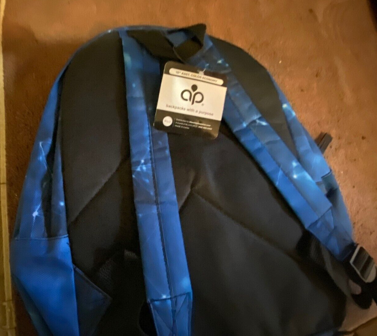 B-WAP NWT 15" Backpack Blue & Black