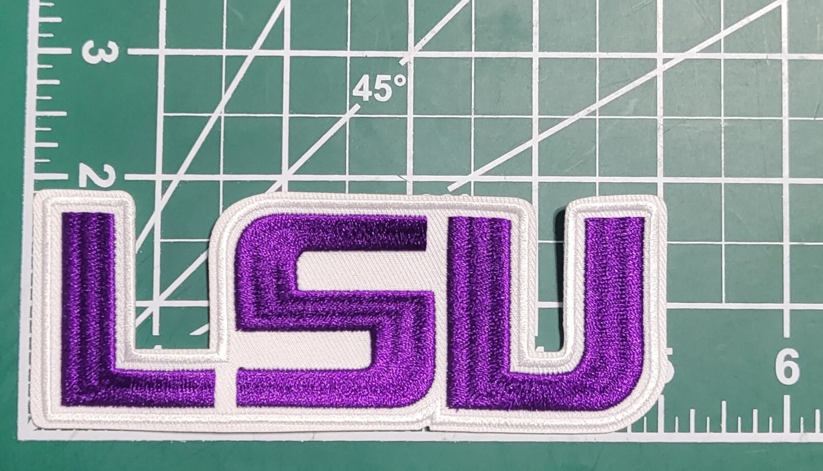 LSU Tigers 5" Iron On Embroidered Patch ~USA Seller ~ FREE Tracking!!