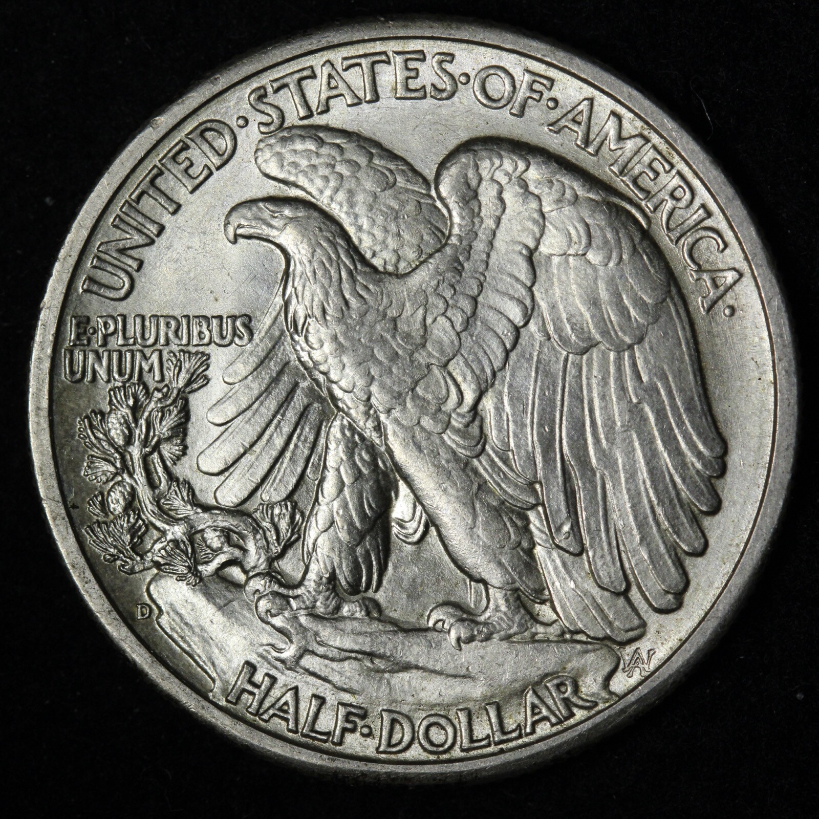 1942-D Walking Liberty Silver Half Dollar GEM BU *UNCIRCULATED* MS E362 KAEB