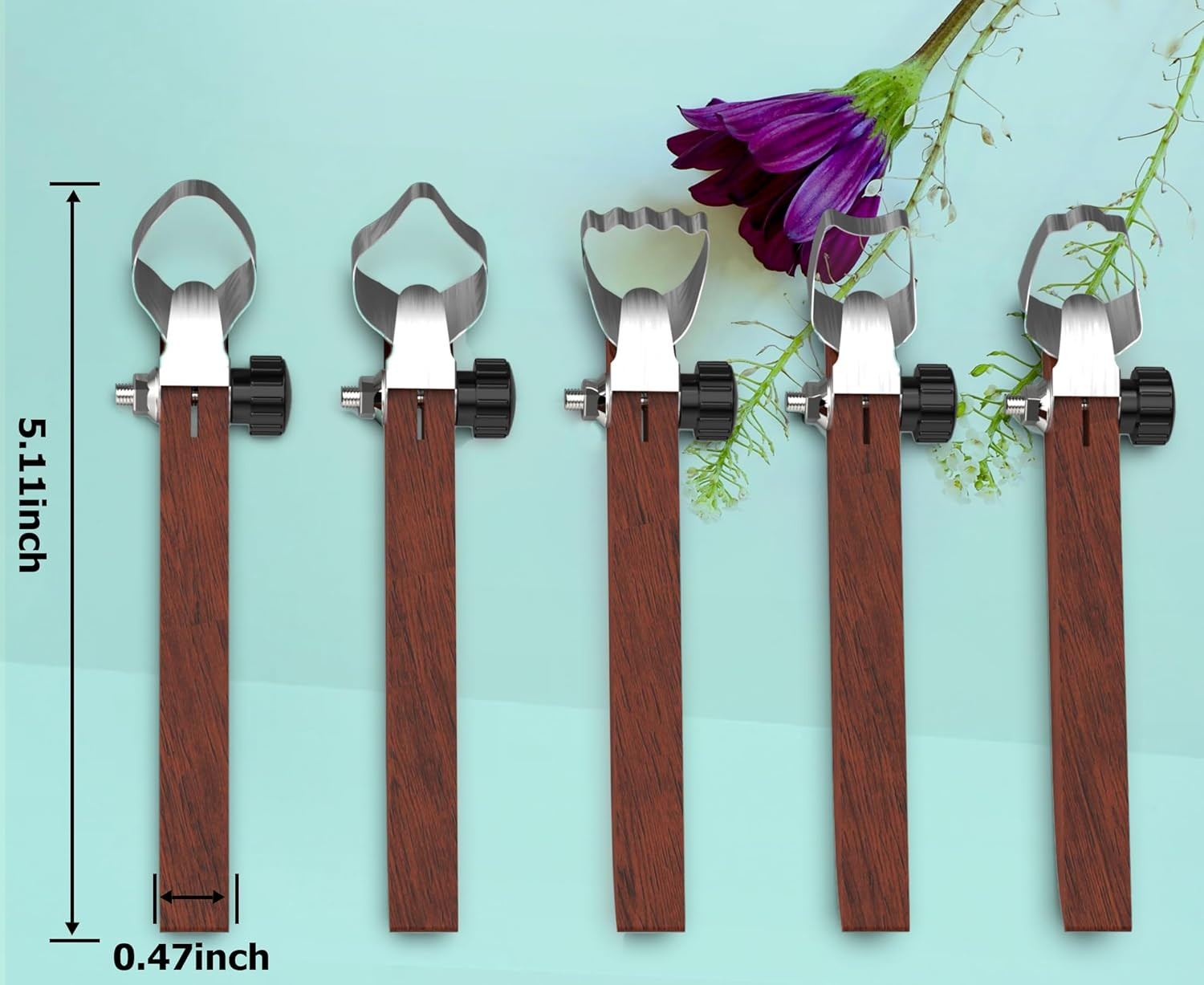 5 Pcs Pottery Handle Making Tool Carving Tools Sculpture Scraper Clay Extruder