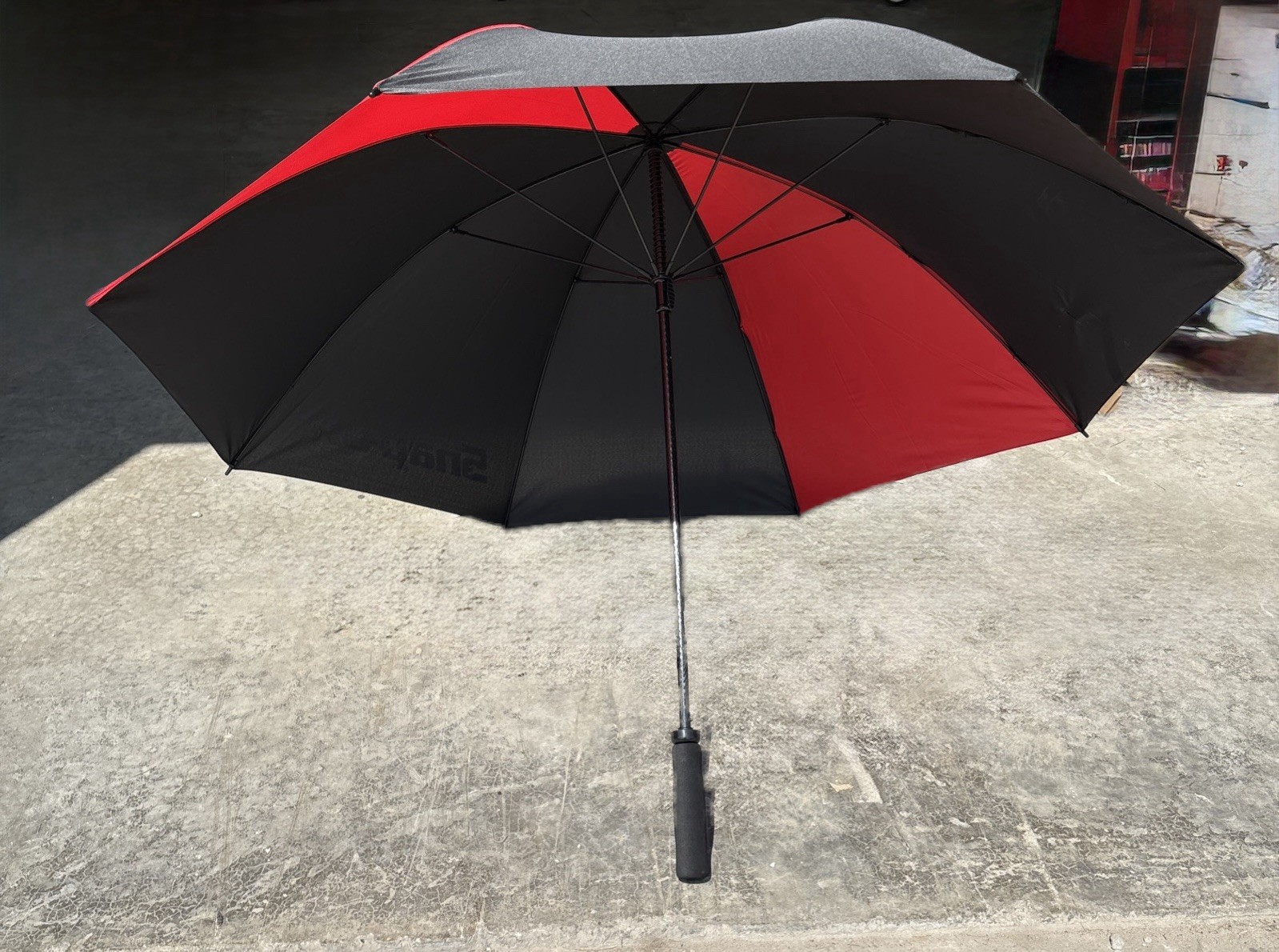 Snap On Black/Red Umbrella
