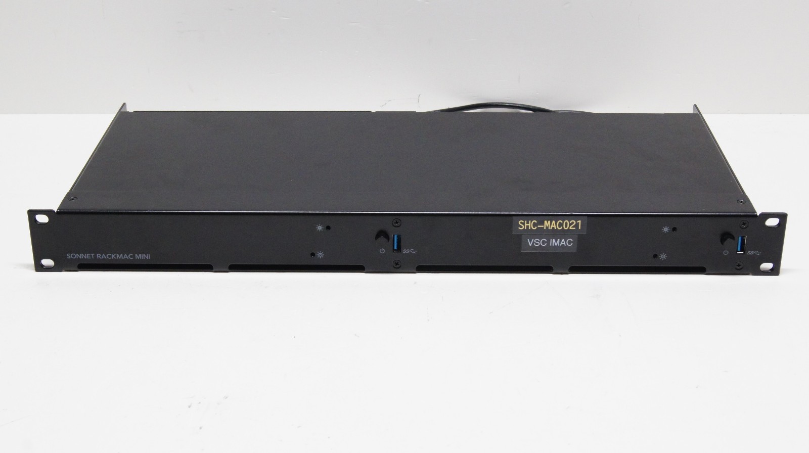 Sonnet RackMac mini 1U Rackmount Enclosure for Apple Mac mini – Dual Bay – GRD A