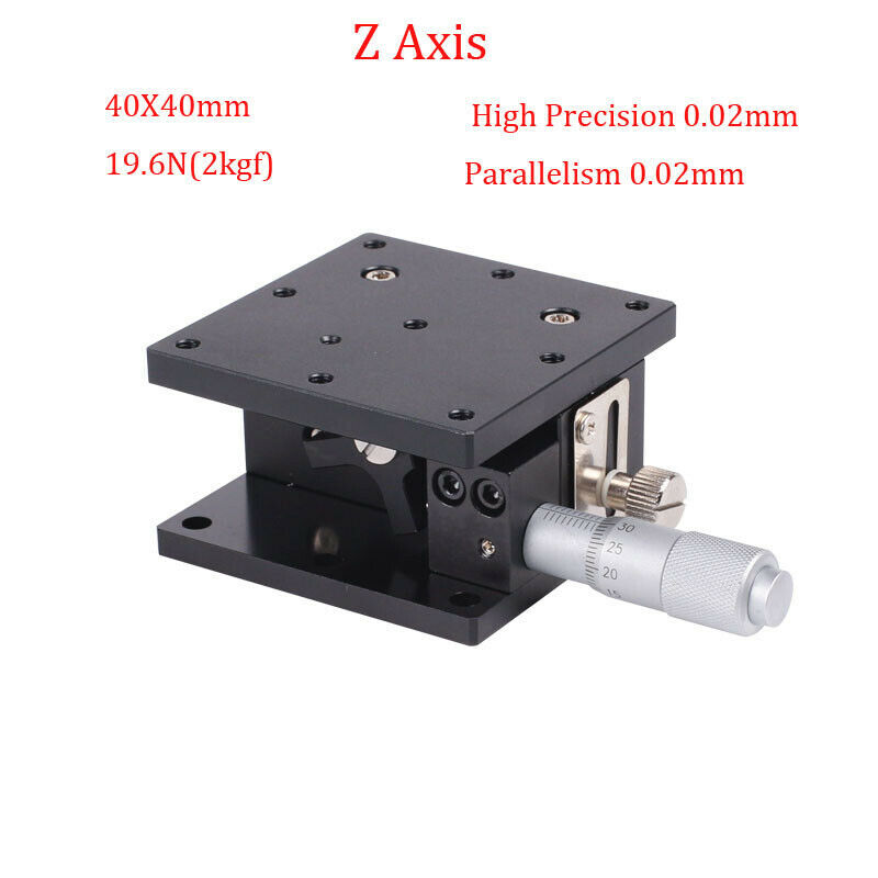 Z Axis Trimming Platform Manual Slide Table Displacement Precision Linear Stage