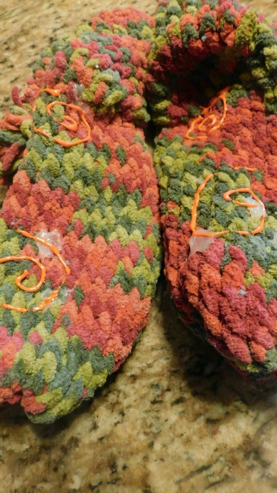hand knit slipper socks