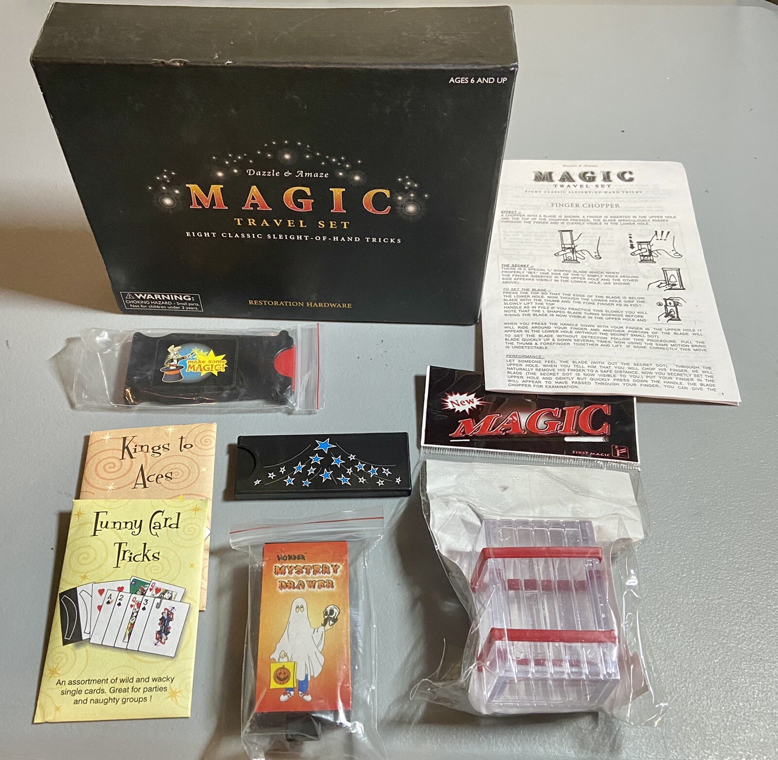 Magic Set 6 Sleight of Hand Tricks Card Tricks