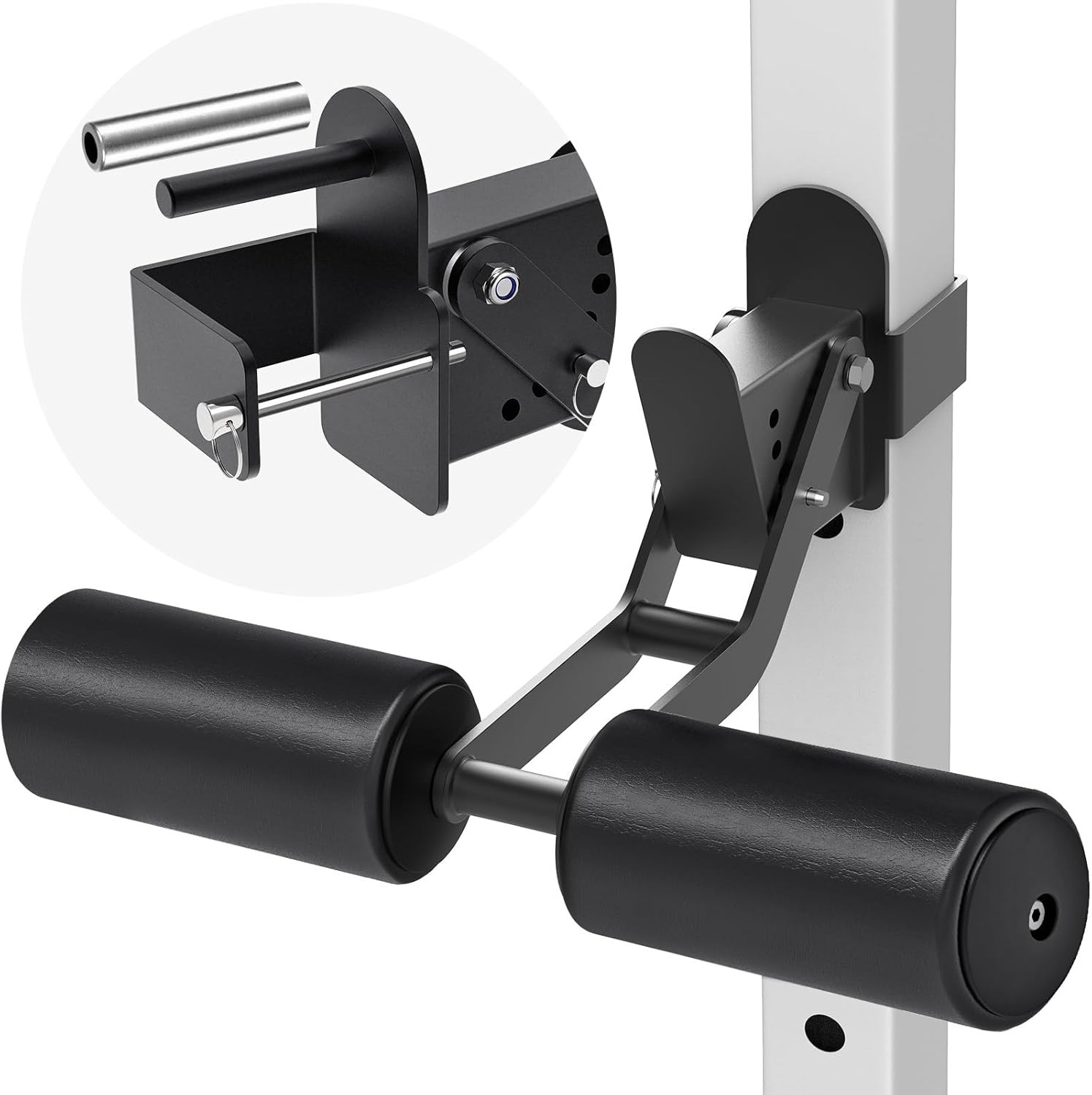 Nordic Hamstring Curl Squat Rack Attachment for 2X2 or 3X3 Power Rack with 5/8"