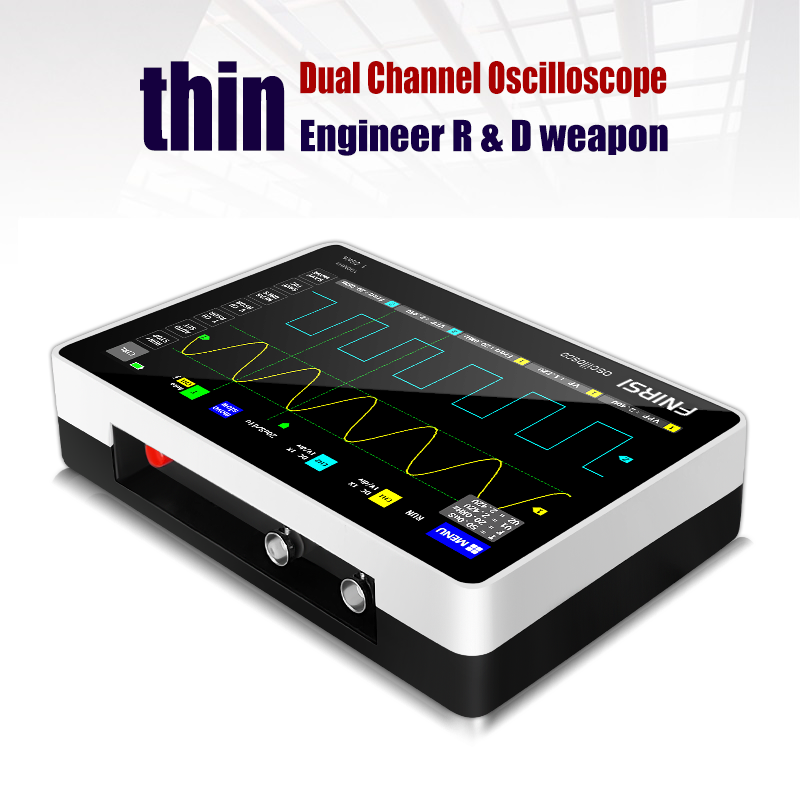 FNIRSI Mini 7" Touch Panel Digital Tablet Oscilloscope 2CH 100MHz Bandwidth 1GS