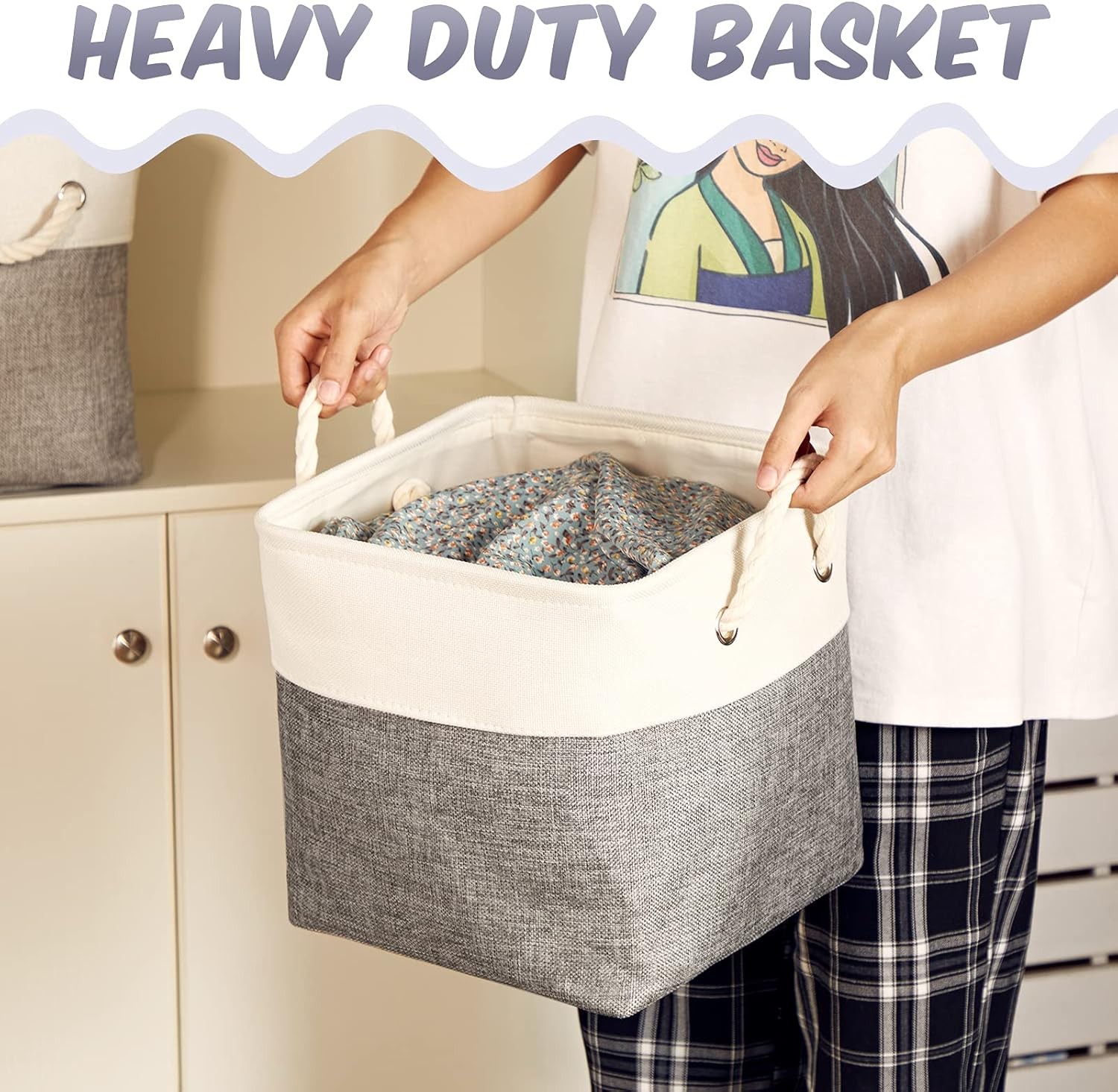 Cube Storage Box Fabric Storage Box Foldable Cube Basket