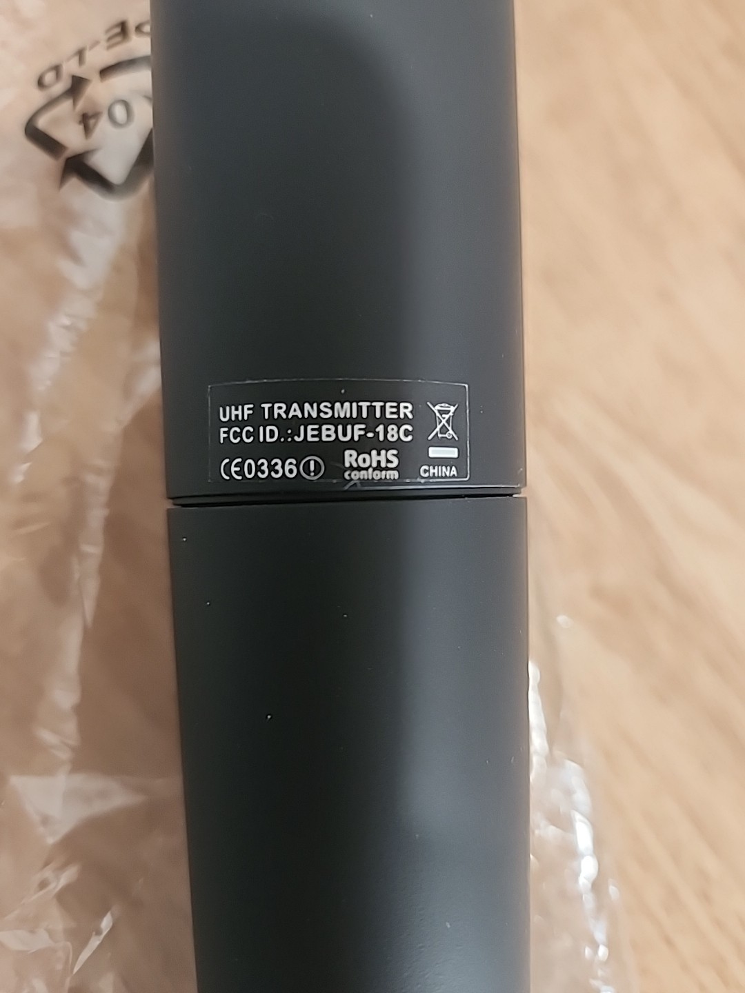 Anchor Wireless Microphone 16-Channel UHF Audio Black JEBUF-18C