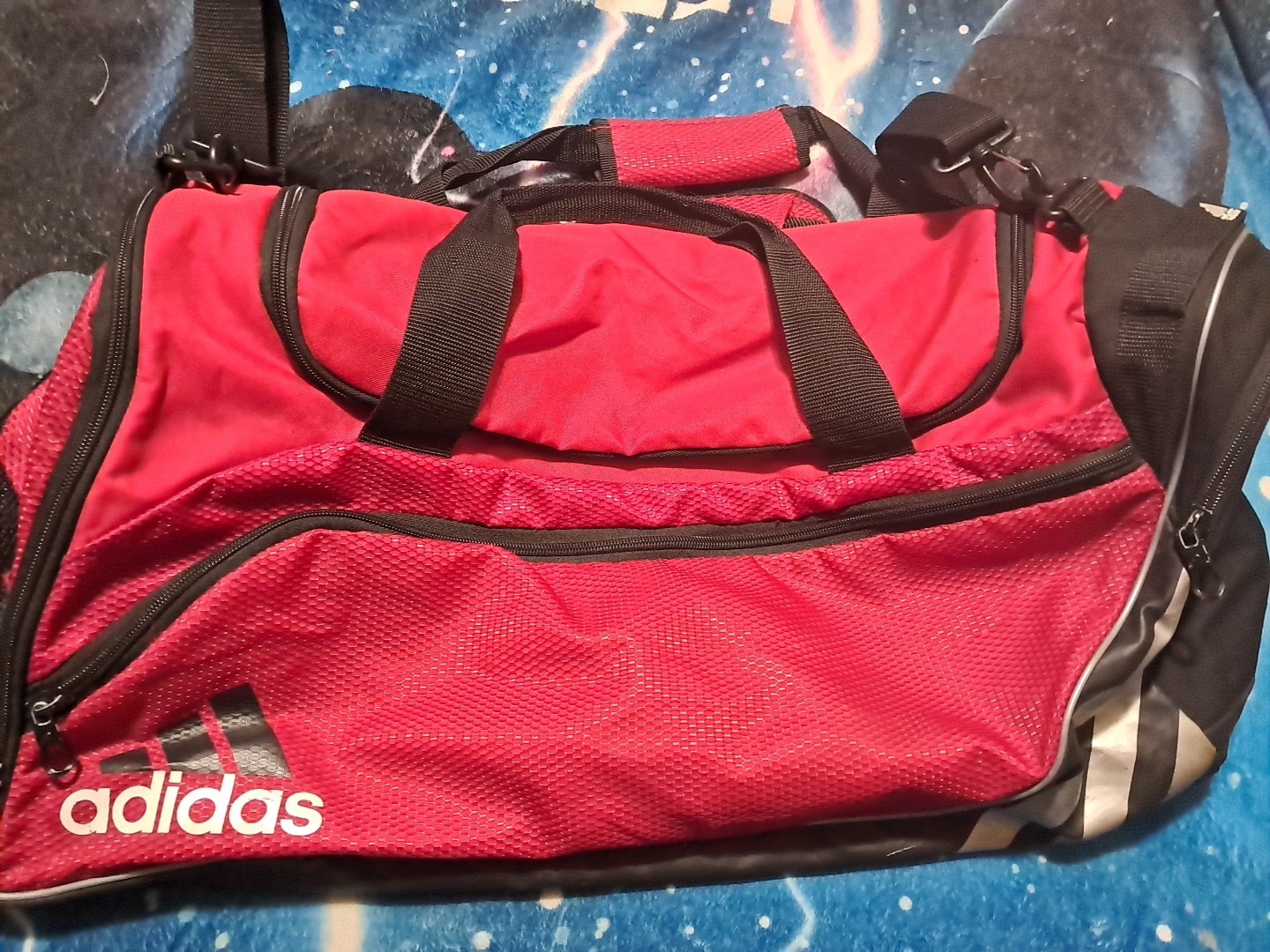 Adidas Unisex Team Speed Large Duffel, University Red, 24×12×12