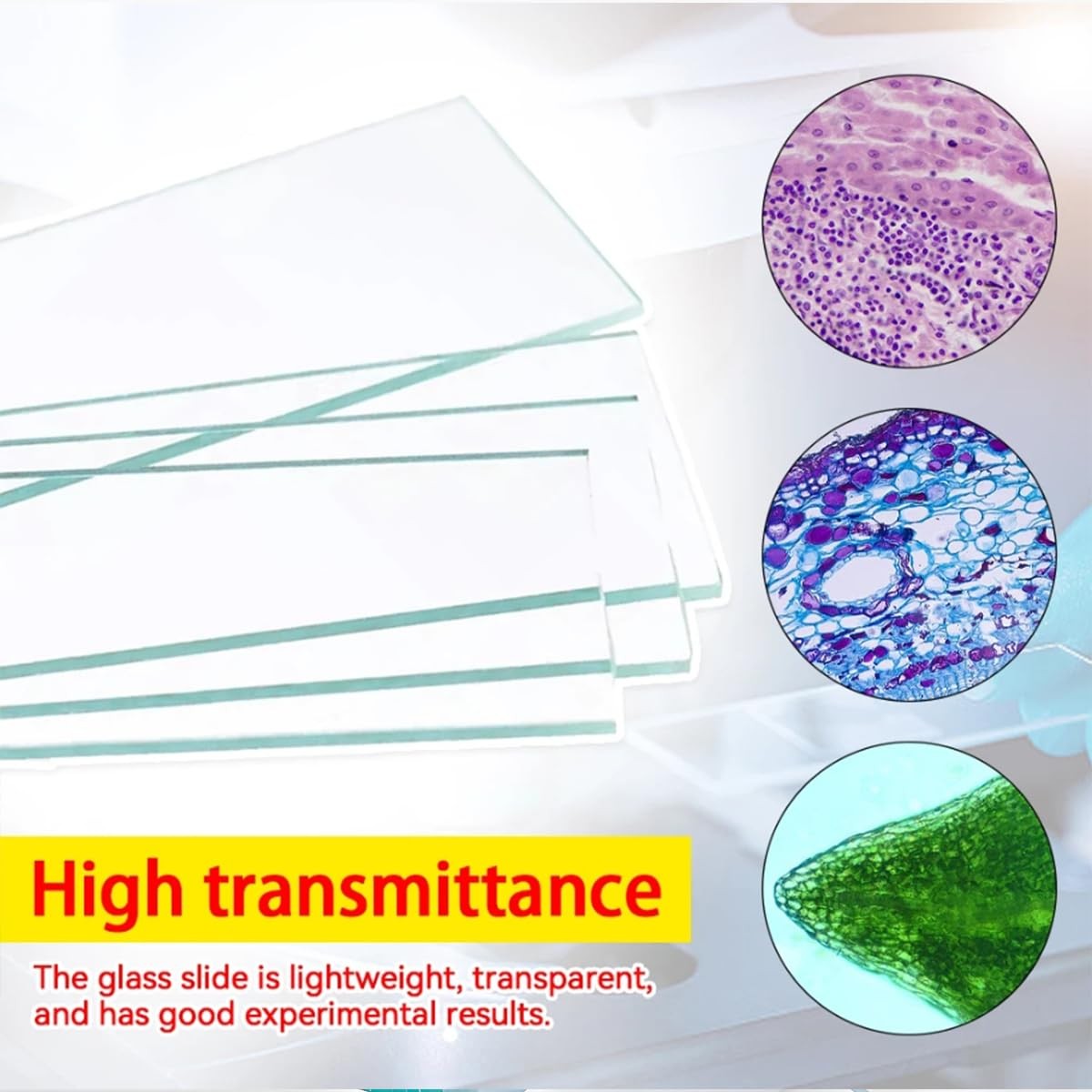 Microscope Slides and Covers – 50 Blank Glass for with 100...