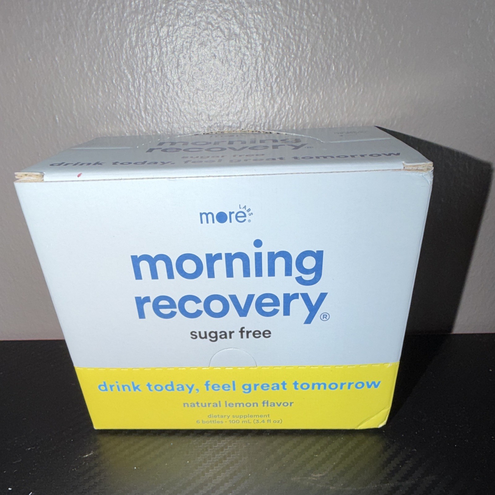 More Labs - Morning Recovery Drink - Supplement Lemon - Sugar Free - 6 Bottles