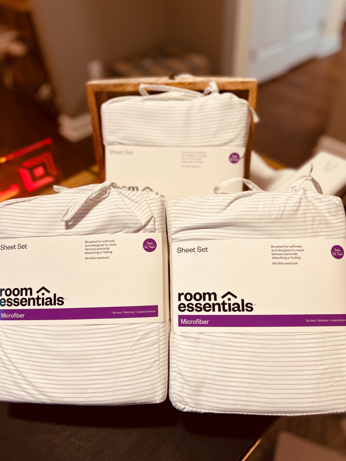 Twin/XL Twin (Selling Bundle of 3 sets) Microfiber Sheet Set - Room Essentials