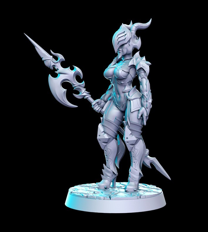 Dungeons and Dragons - Playable Character - Female Human, Dragonborn - Paladin