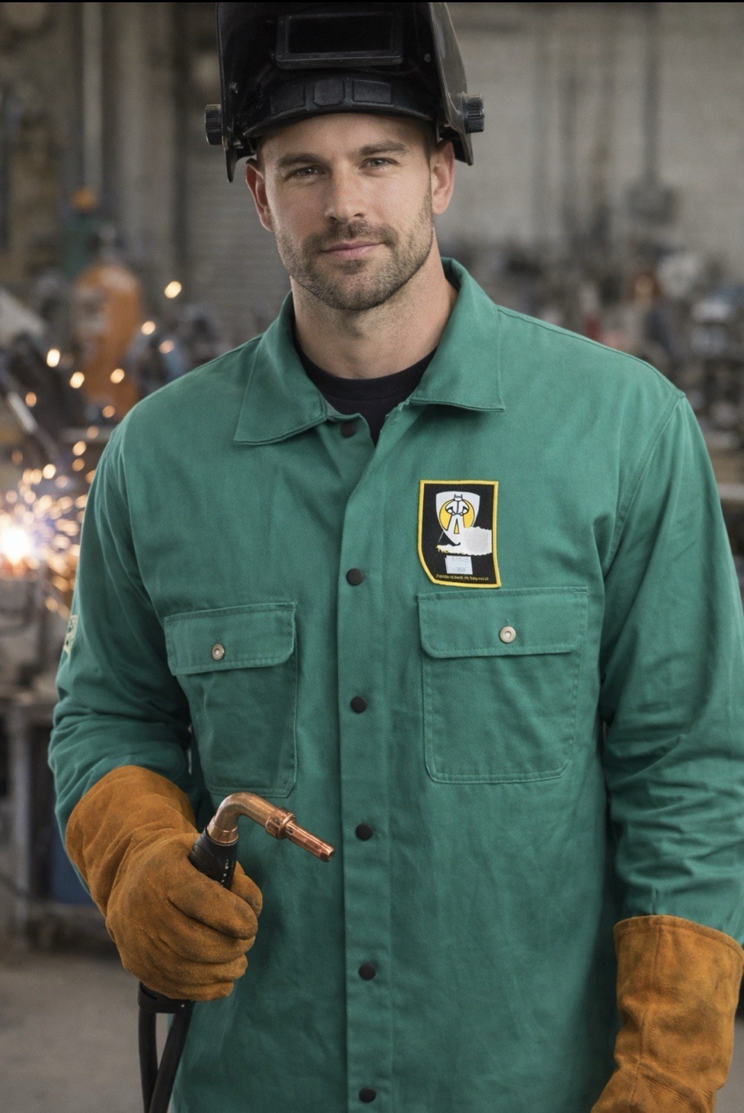 Tillman fr7-a Westex Welding Jacket Xl New Green Long Sleeve Flame Resistant 30”