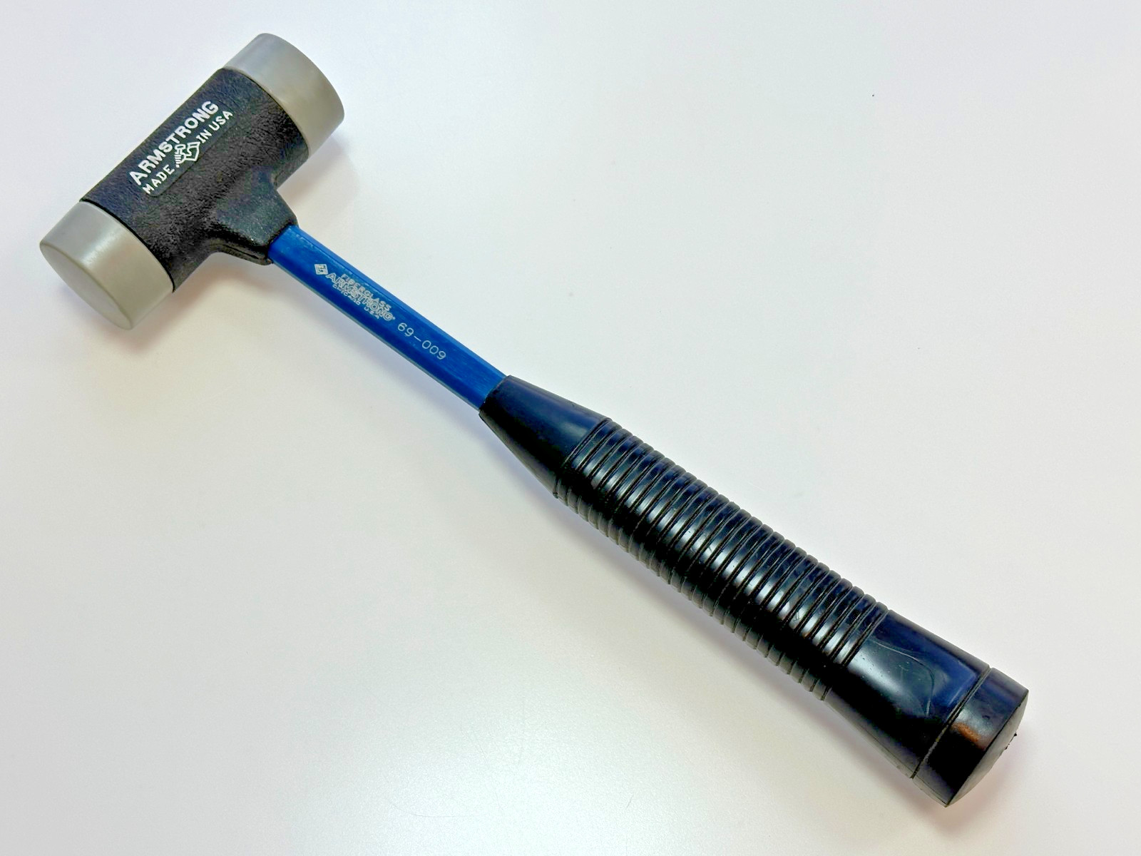 NOS Armstrong Tools USA 69-009 12oz Soft Face Hammer, 1-1/2” Grey Tips (Soft)