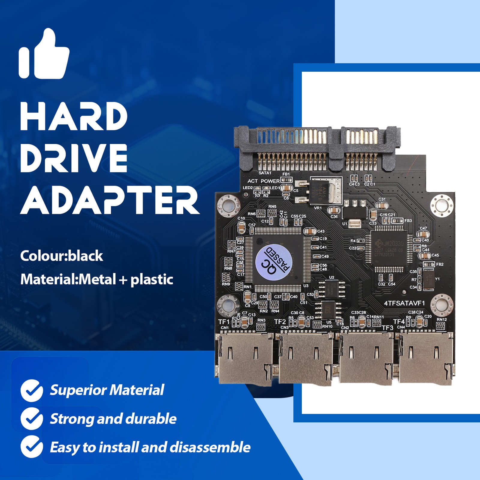2.5 Inch 4 TF to Adapter Card, Self-Made SSD Solid State Drive, For Micro-4811