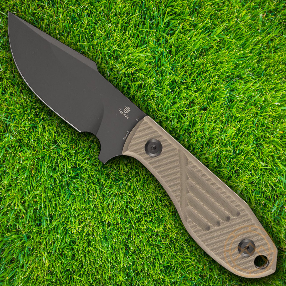 Tenable Knives Tiny Dancer Fixed Knife 3.25" D2 Tool Steel Blade G10 Handle