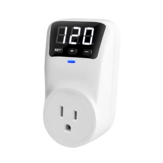 Appliance Surge Protector Voltage Stabilizer Fireproof UL94V-1 Wall 1AC, 1 Pack