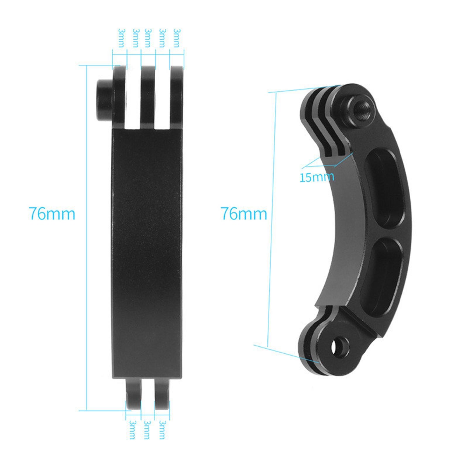 Aluminum Alloy Helmet Extension Arm Fixed Bracket for GoPro OSMO ACTION Camera C
