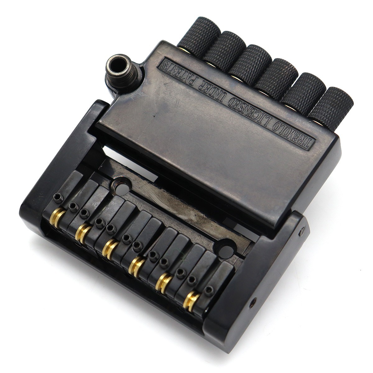 6 String Headless Electric Guitar Roller Tremolo Bridge with String Locks Black