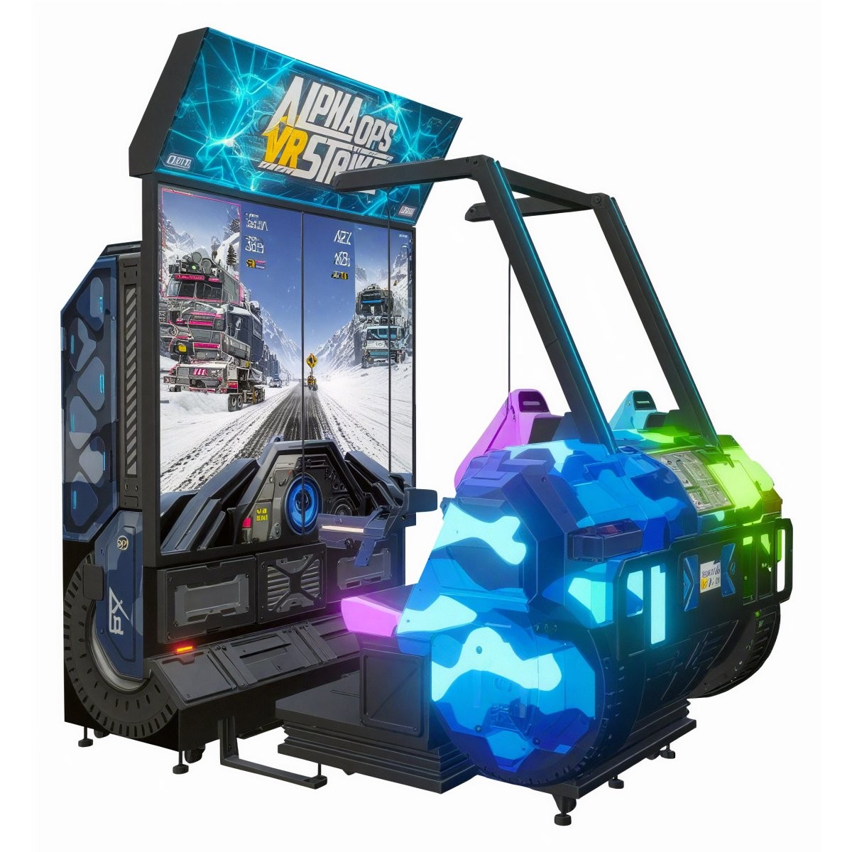 Sega Alpha Ops VR Strike Twin Gun Arcade Game