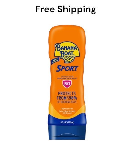 Banana Boat Sport Ultra SPF 50 Sunscreen Lotion, 8oz | Banana Boat Sunscreen SPF