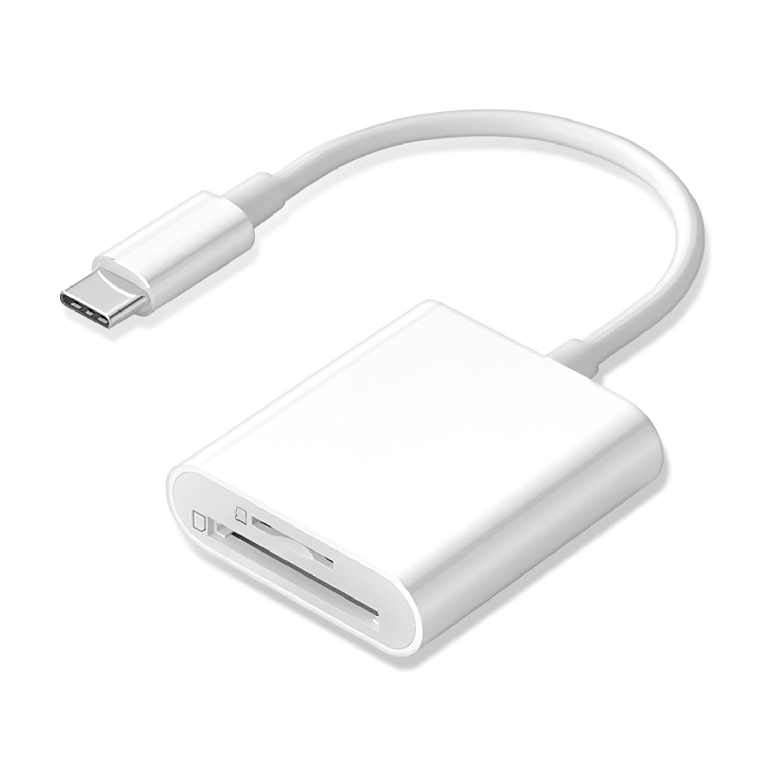 USB C Dual Slot SD Card Reader with MicroSD Support Type C Memory Card Adapter