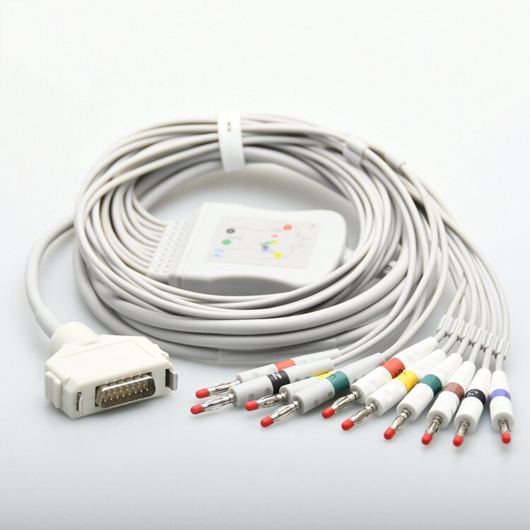 Fukuda FX-7102 ECG/EKG Cable CardiMax FX-7101,FX-7202,FX-7402,FX-2111, IEC 4.0