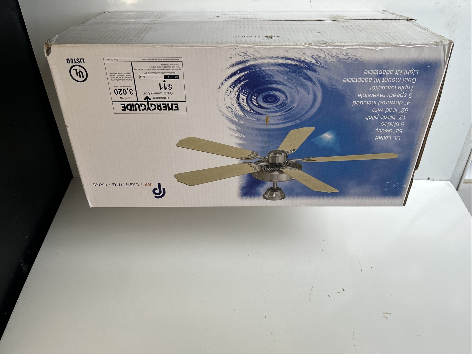 RP 1052-ES 52” 5 blade ceiling fan