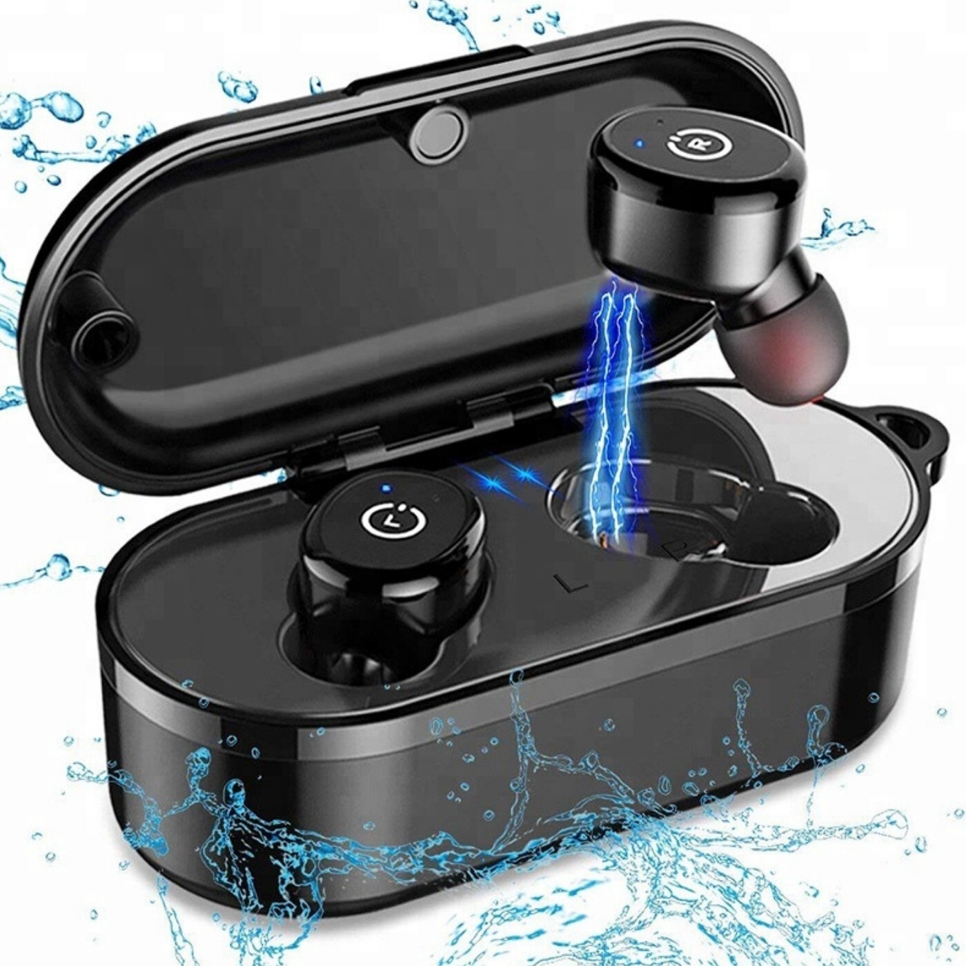 IPX8 Waterproof in-Ear Wireless Charger Premium Sound with Deep Bass for Running