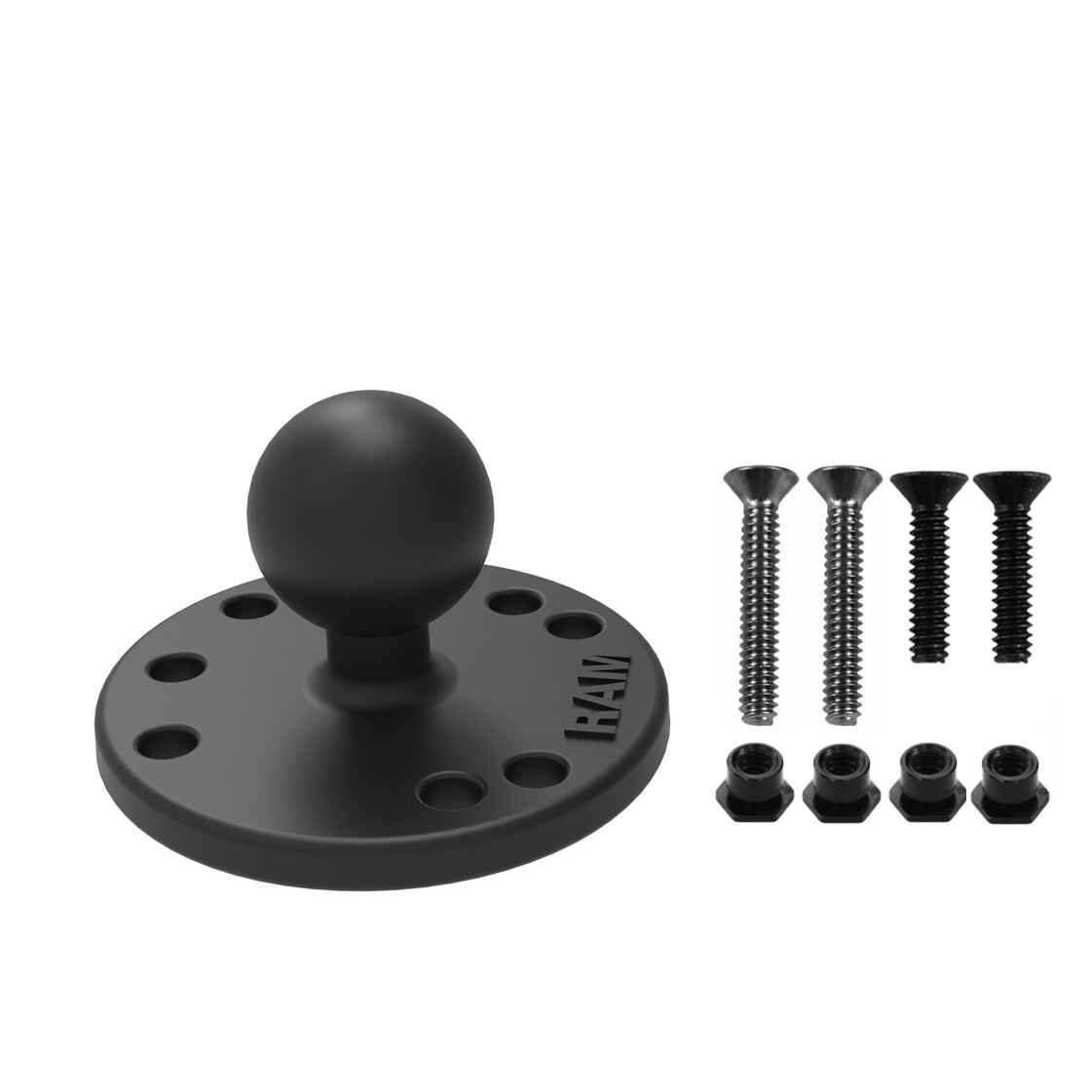 RAM-B-202-G3U RAM Round Plate with Ball & Mounting Hardware...