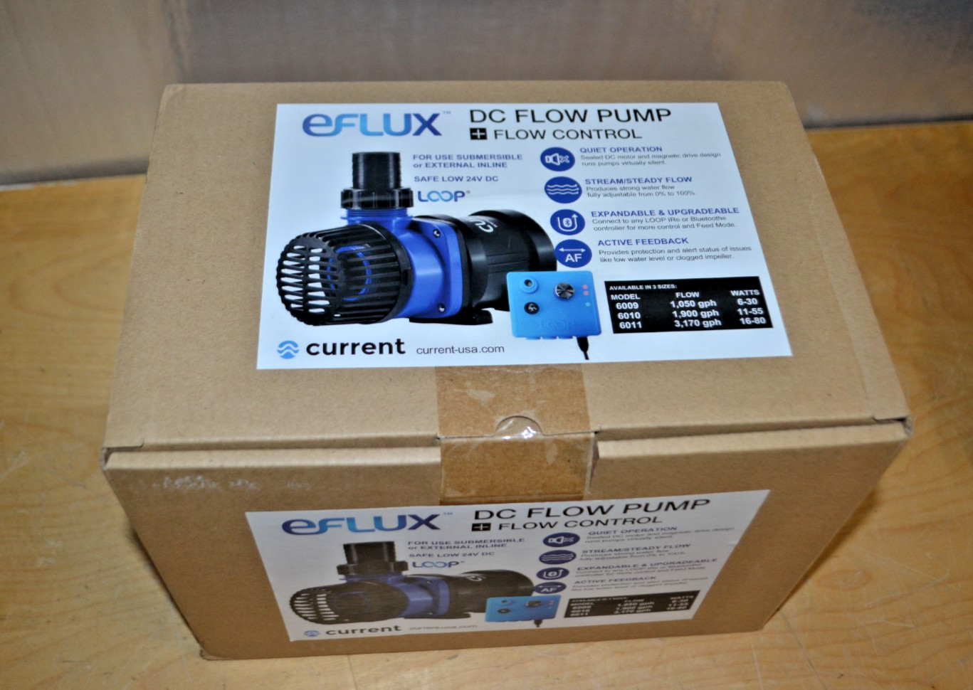 eFlux LOOP DC Flow Return Pump 3170GPH - Model #6011 ~ Current USA  ~  (D)