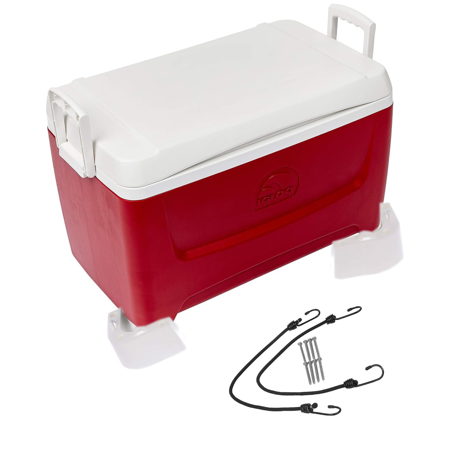 Universal Boat Cooler Mounting Kit with Quick-Connect Straps for Easy Use