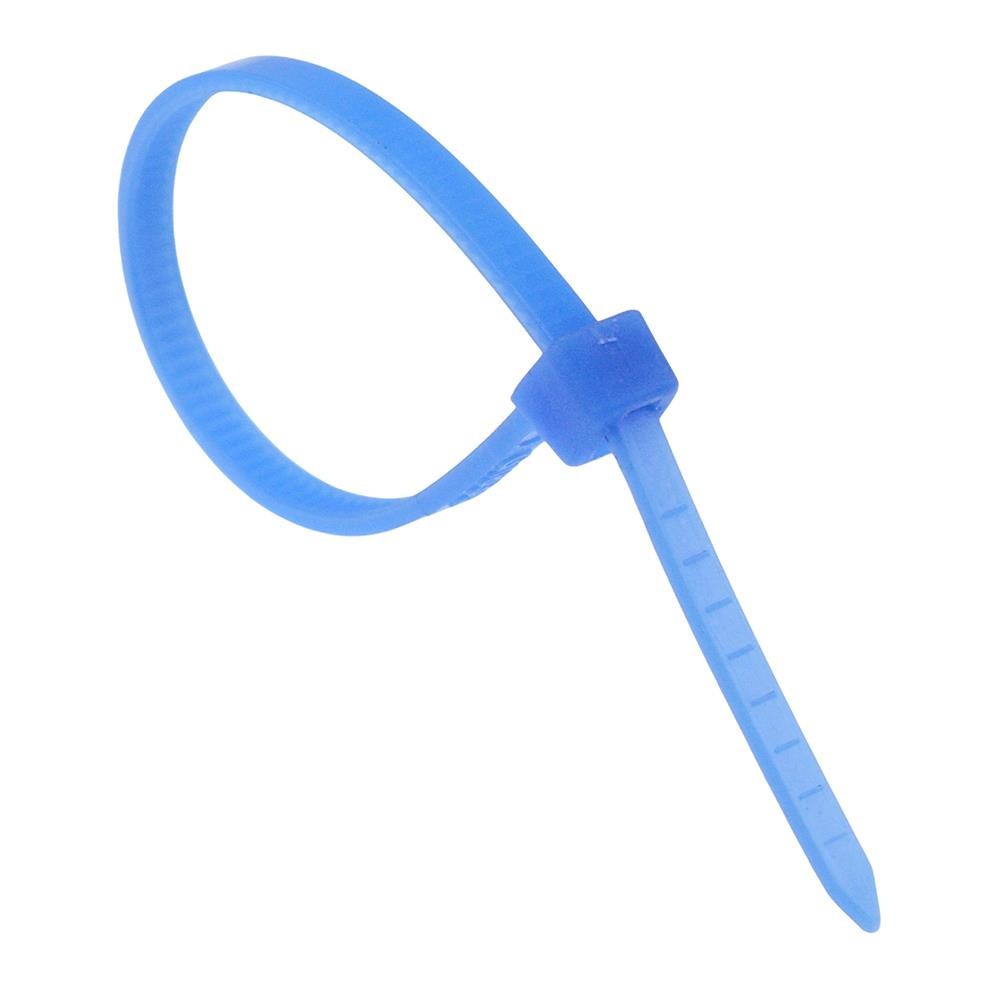 2.5mm x 100mm Blue Zip Cable Tie - Pack of 100