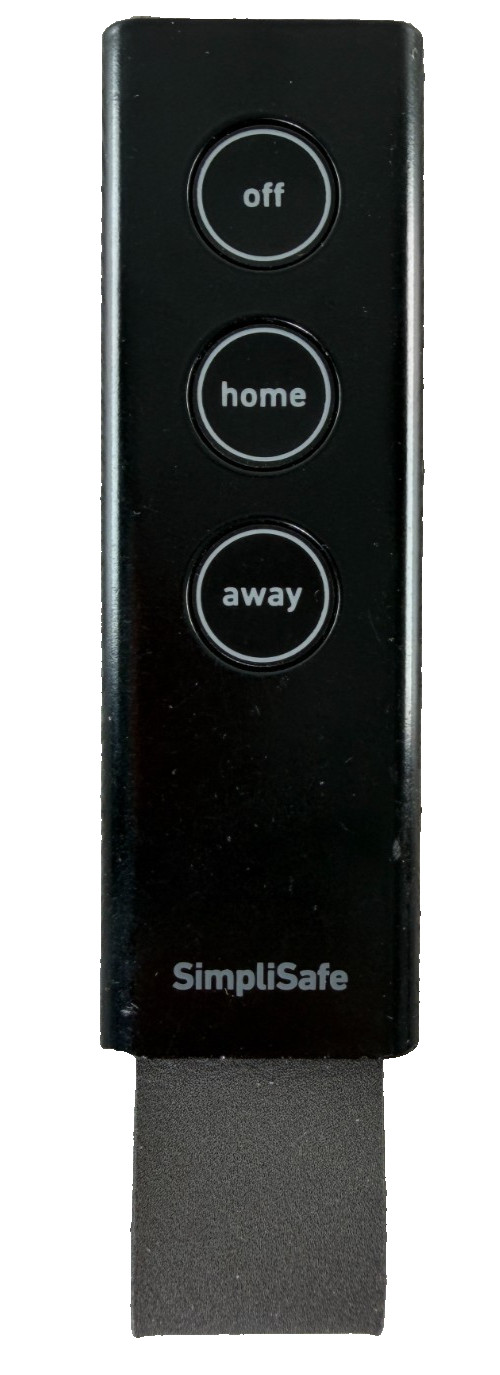 SimpliSafe Key Fob Remote Control Model SSKF3 Black For SimpliSafe System