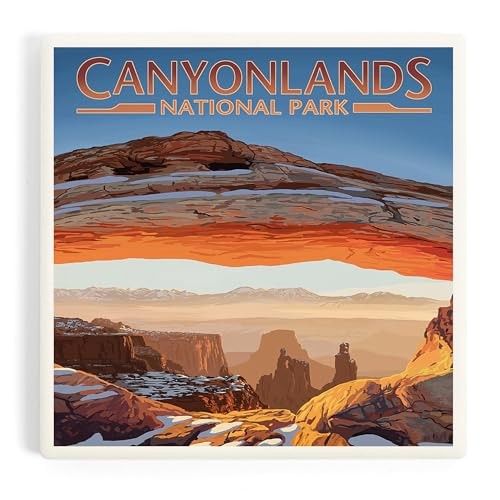 Canyonlands National Park, Utah, Arch, Painterly Series Single Coaster