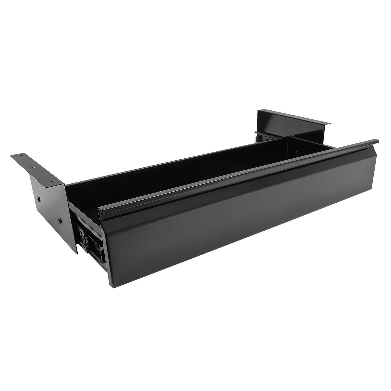 22" Black Space Saver Sliding Under Desk Storage Drawer Pull-out Drawer