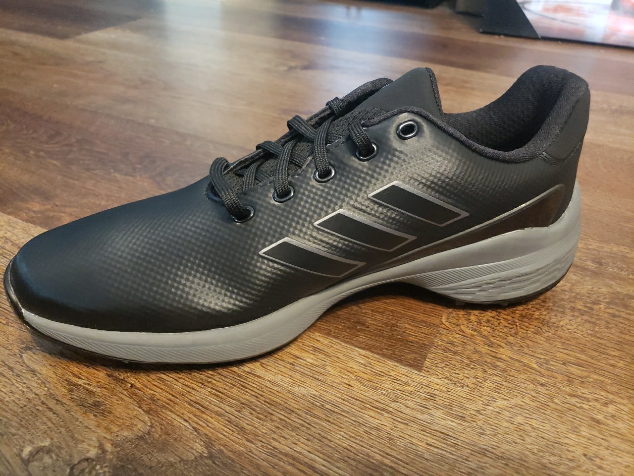 Size 9.5 Adidas ZG23 Golf Shoes Black Silver Metallic Grey GW1178 Men’s