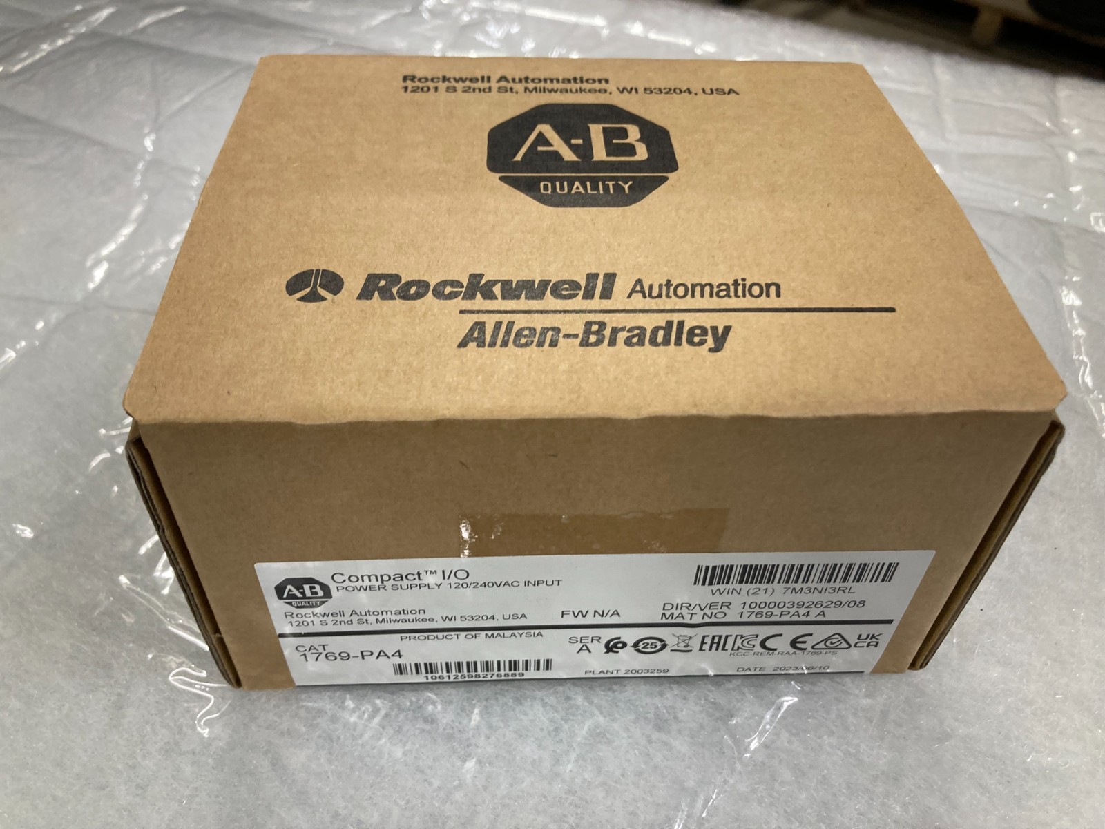 New Allen Bradley 1769-PA4 Ser A Compact I/O Power Supply NIB -Factory Sealed