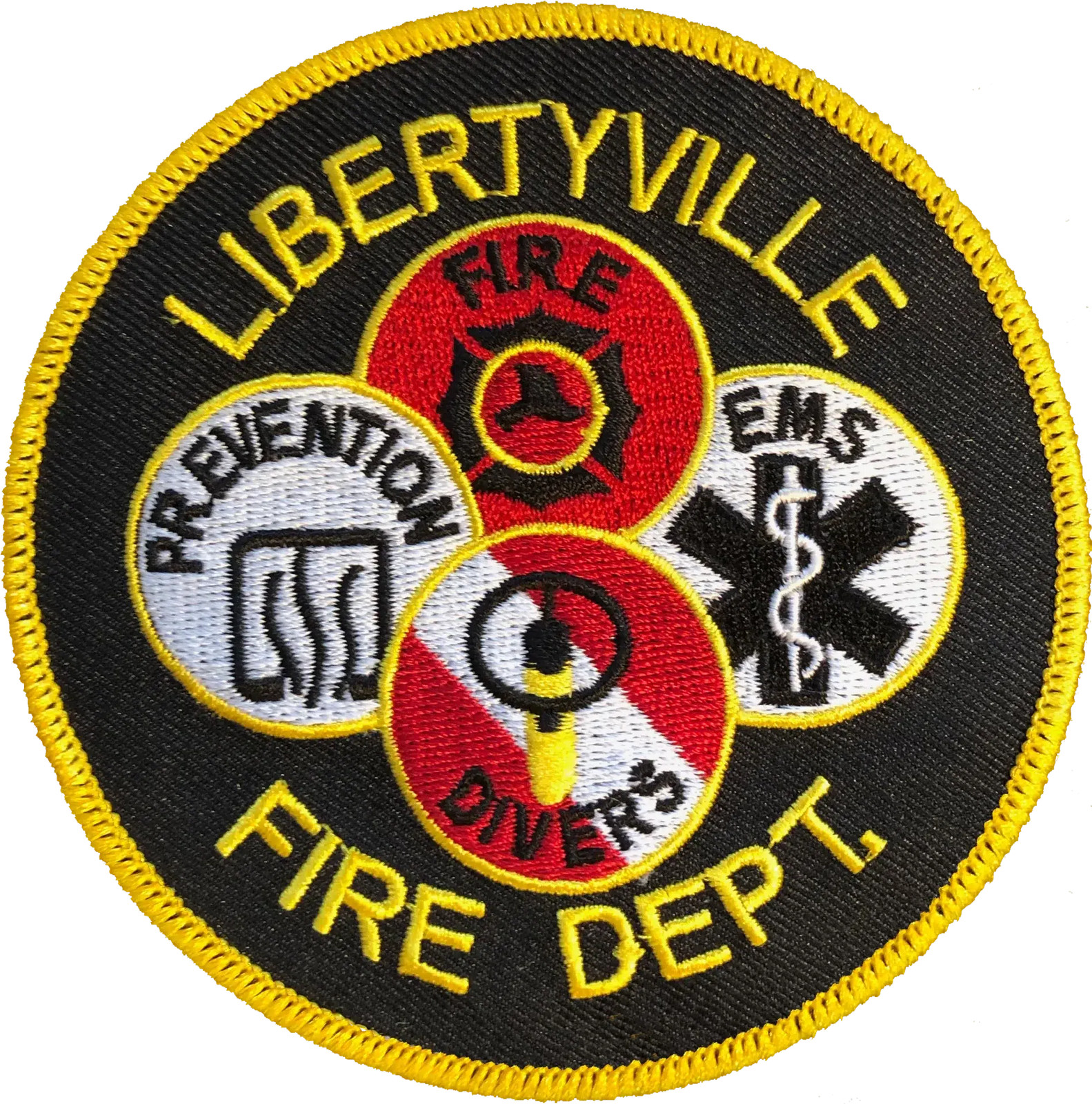 LIBERTYVILLE FIRE DEPARTMENT SHOULDER PATCH