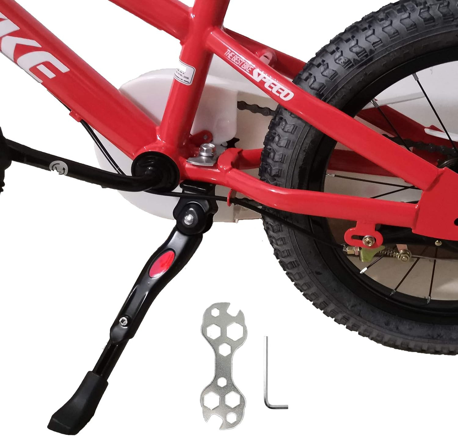 VECKUSON Kickstand for Kids Bike, Bicycle Kickstands Center Mount for 16 18 20 2
