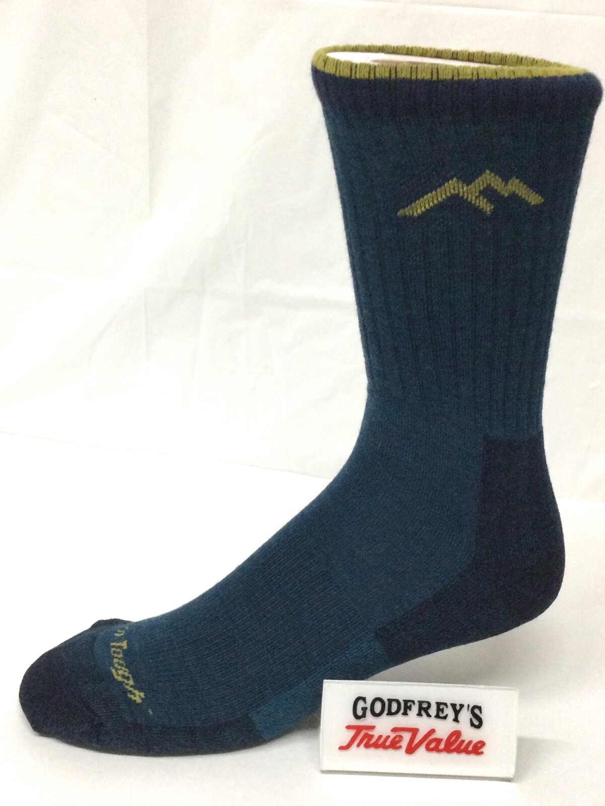 Darn Tough 1466 Dark Teal Men's Micro Crew Midweight Hiking Sock Merino Wool USA