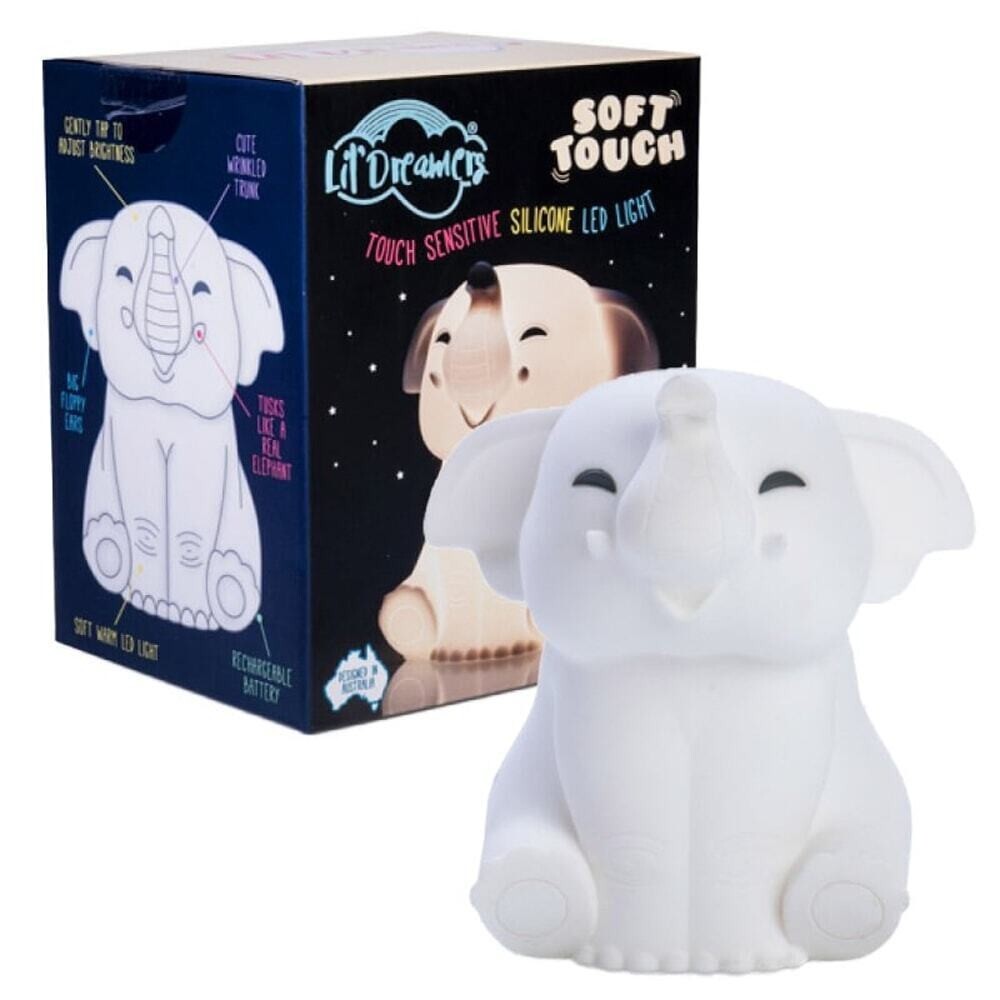 Lil' Dreamers Elephant Soft Touch Silicone LED Night Light