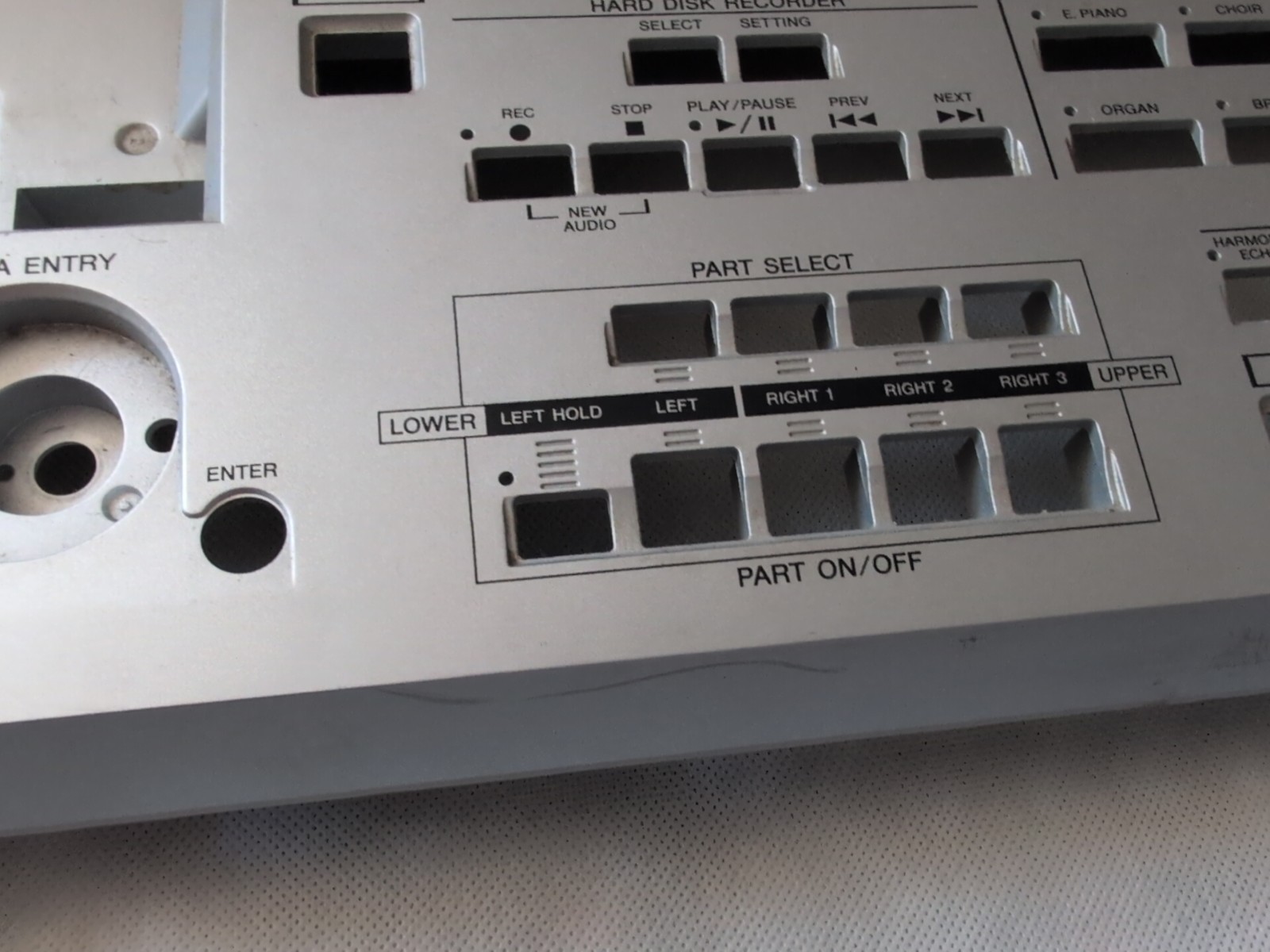 Yamaha Tyros 2 Arranger Keyboard Part - Front & Bottom Housing Covers
