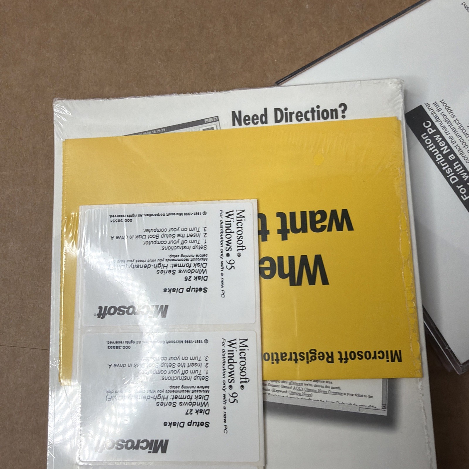 Microsoft Windows 95 Install CD-ROM Product Key & User Guide